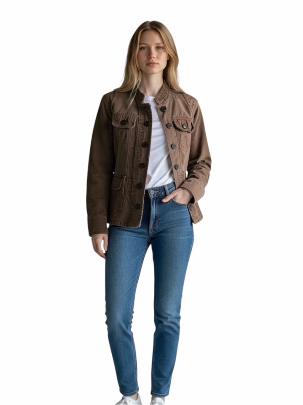 No Boundaries Brown Lightweight Jacket Size Small